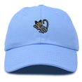 thumbnail image 1 of Dalix British Shorthair Cat Cotton Dad Hat Adjustable Cute Cat Lover Baseball Cap for Casual Wear Womens in Light Blue, 1 of 5