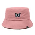 thumbnail image 1 of Dalix Butterfly Cotton Bucket Hat Lightweight Outdoor Travel Beach Everyday Womens in Peach Melba XL X-Large, 1 of 5