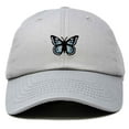 thumbnail image 1 of Dalix Butterfly Embroidered Cap Cotton Baseball Hat Garden Womens in Gray, 1 of 5