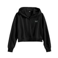 thumbnail image 1 of Dalix Butterfly Embroidered Fleece Cropped Zip Hoodie Cold Fall Winter Womens in Black 2XL XX-Large, 1 of 5