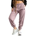 thumbnail image 1 of Dalix Butterfly Embroidered Fleece Jogger Cuff Sweatpant Sweats Soft Warm Cute Womens in Blush L Large, 1 of 5