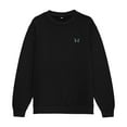 thumbnail image 1 of Dalix Butterfly Embroidery Relaxed Crewneck Sweatshirt Soft Fleece Fit Lounge Womens in Black XS X-Small, 1 of 4