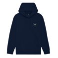 thumbnail image 1 of Dalix Butterfly Embroidery Relaxed Hoodie Soft Fleece Sweatshirt Drawcord Fit Lounge Womens in Navy Blue S Small, 1 of 4