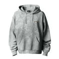 thumbnail image 1 of Dalix Cappuccino Embroidered Fleece Hoodie Mineral Wash Long Sleeve Sweatshirt Mens in Gray S Small, 1 of 8