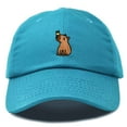 thumbnail image 1 of Dalix Capybara Cap Embroidered Dad Baseball Hat Cotton Adjustable Womens in Teal, 1 of 5