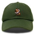 thumbnail image 1 of Dalix Capybara Donut Cap Embroidered Dad Baseball Hat Cotton Adjustable Womens in Olive, 1 of 5