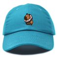thumbnail image 1 of Dalix Capybara Donut Cap Embroidered Dad Baseball Hat Cotton Adjustable Womens in Teal, 1 of 5