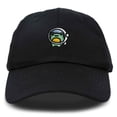 thumbnail image 1 of Dalix Cosmic Frog Embroidered Womens Cotton Dad Hat Baseball Cap Adjustable in Black, 1 of 5