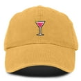 thumbnail image 1 of Dalix Cosmo Embroidered Cap Cotton Cosmopolitan Baseball Cute Cool Dad Hat Womens in Washed Gold, 1 of 5