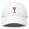 thumbnail image 1 of Dalix Cosmo Embroidered Cap Cotton Cosmopolitan Baseball Cute Cool Dad Hat Womens in White, 1 of 5