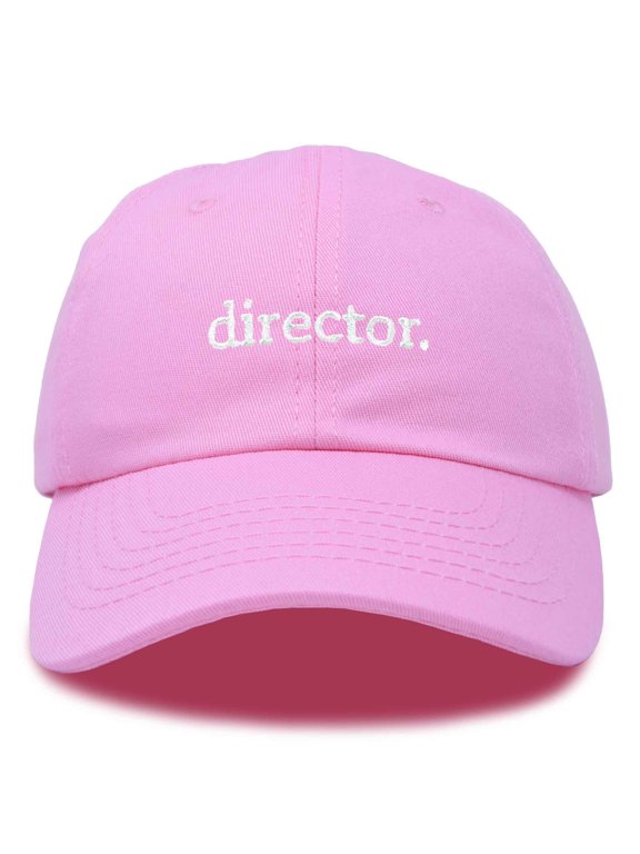 Director Embroidered Cotton Baseball Cap Adjustable Dad Hat Mens in Light Pink