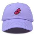 thumbnail image 1 of Dalix Donut Embroidered Mens Cotton Dad Hat Baseball Cap in Lavender, 1 of 5
