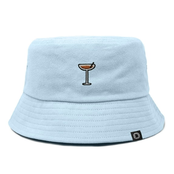 Dalix Espresso Martini Cotton Bucket Hat Lightweight Outdoor Travel Beach Everyday Womens in Forever Blue L Large