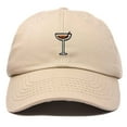 thumbnail image 1 of Dalix Espresso Martini Embroidered Cap Cotton Baseball Cute Cool Dad Hat Womens in Khaki, 1 of 5