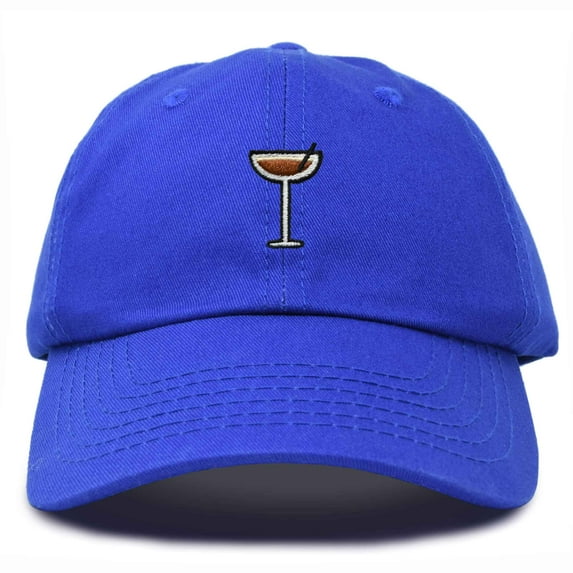Dalix Espresso Martini Embroidered Cap Cotton Baseball Cute Cool Dad Hat Womens in Royal Blue