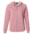 thumbnail image 1 of Dalix Flamingo Embroidered Fleece Zip Washed Hoodie Cold Fall Winter Women in Dusty Rose 2XL XX-Large, 1 of 5