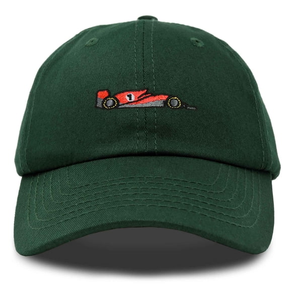 Dalix Formula Racing Car Embroidered Cap Cotton Baseball Summer Cool Dad Hat Mens in Dark Green