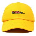 thumbnail image 1 of Dalix Formula Racing Car Embroidered Cap Cotton Baseball Summer Cool Dad Hat Mens in Gold, 1 of 5