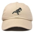 thumbnail image 1 of Dalix Fossil Embroidered Dinosaur T Rex Cotton Dad Hat Baseball Cap Adjustable Mens in Khaki, 1 of 5