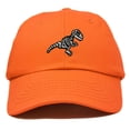 thumbnail image 1 of Dalix Fossil Embroidered Dinosaur T Rex Cotton Dad Hat Baseball Cap Adjustable Mens in Orange, 1 of 5