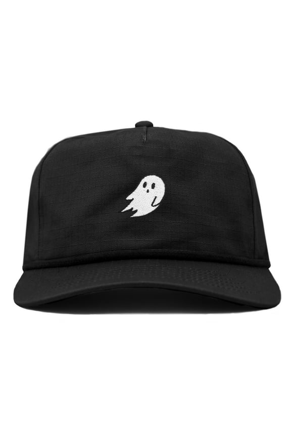 Ghost 5 Panel Snapback Cotton Baseball Cap Adjustable Hat Mens in Black