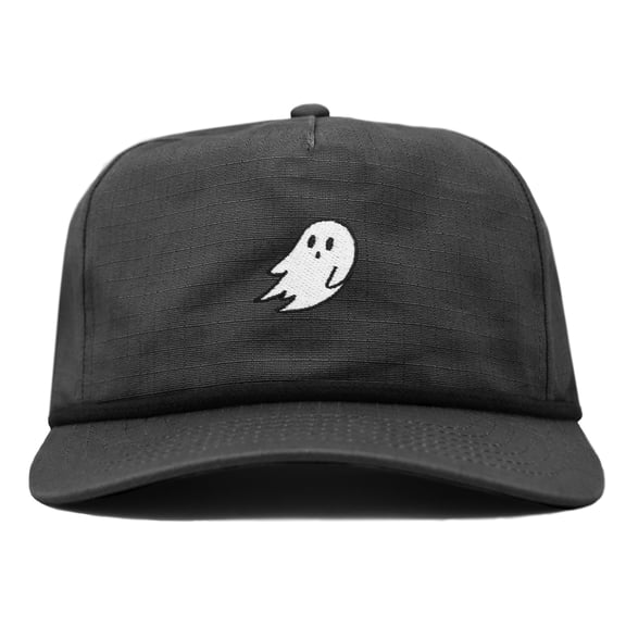 Dalix Ghost 5 Panel Snapback Cotton Baseball Cap Adjustable Hat Mens in Charcoal Gray