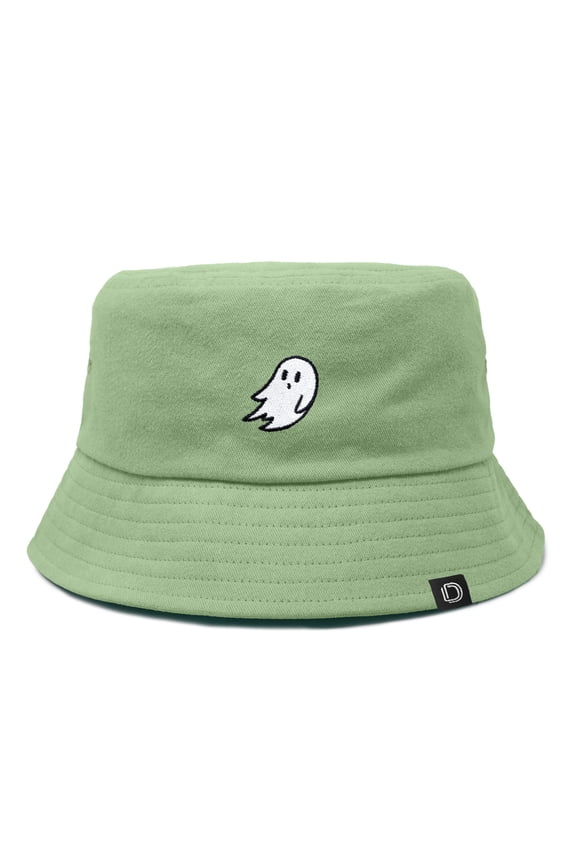 Ghost Cotton Bucket Hat Lightweight Outdoor Travel Beach Everyday Mens in Turf Green L Large