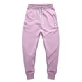 thumbnail image 1 of Dalix Ghost Embroidered Fleece Jogger Cuff Sweatpant Sweats Soft Warm Mens in Lavender XL X-Large, 1 of 5