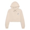 thumbnail image 1 of Dalix Ghost Embroidered Fleece Zip Hoodie Cold Fall Winter Women in Heather Dust L Large, 1 of 5