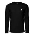 thumbnail image 1 of Dalix Ghost Embroidered Long Sleeve Tee Lightweight Soft Cotton Shirt Mens in Black 2XL XX-Large, 1 of 5