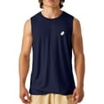thumbnail image 1 of Dalix Ghost Embroidered Muscle Tank Cotton Soft Summer Mens in Navy Blue S Small, 1 of 5