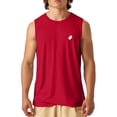 thumbnail image 1 of Dalix Ghost Embroidered Muscle Tank Cotton Soft Summer Mens in Red S Small, 1 of 5