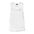 thumbnail image 1 of Dalix Ghost Embroidered Muscle Tank Sleeveless Cotton Soft Summer Womens in White L Large, 1 of 5