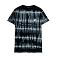 thumbnail image 1 of Dalix Ghost Embroidered Tie Dye Short Sleeve T-Shirt Medium Black, 1 of 5
