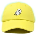thumbnail image 1 of Dalix Ghost Glow in the Dark Embroidered Mens Womens Cotton Dad Hat Baseball Cap Adjustable in Yellow, 1 of 5