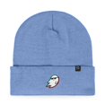 thumbnail image 1 of Dalix Ghost Life Embroidered Beanie Hat Knit Cap Cold Weather Womens in Periwinkle, 1 of 5