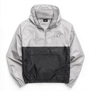 Dalix Ghost Pullover Jacket Lightweight Windbreaker Outdoor Running Breathable Hiking Travel Mens in Gray S Small