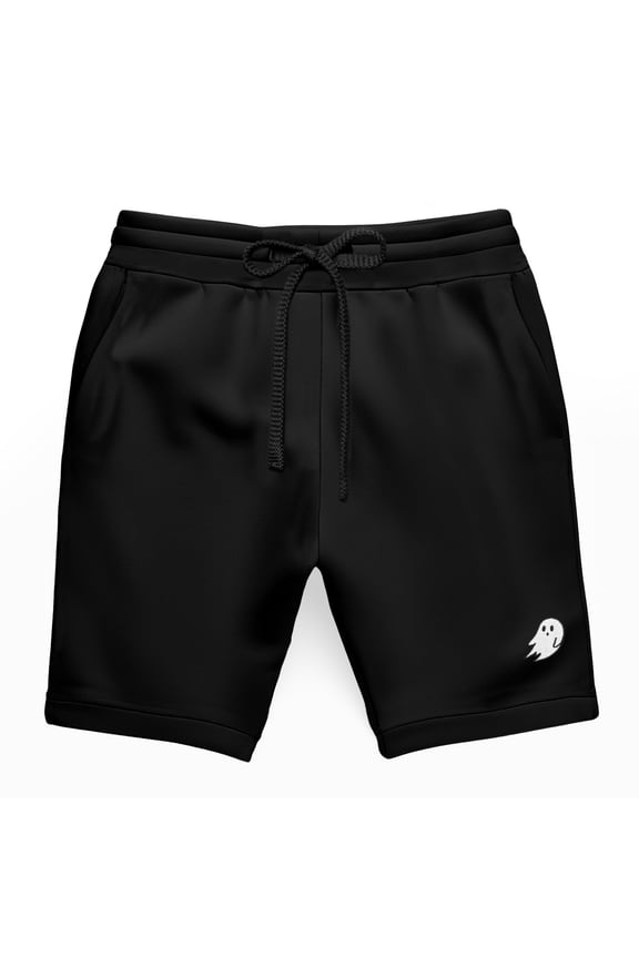 Ghost Relaxed Fleece Sweat Elastic Short Soft Mens in Black 2XL XX-Large