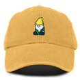 thumbnail image 1 of Dalix Gnome Embroidered Cotton Baseball Cap Adjustable Dad Hat Mens in Washed Gold, 1 of 5
