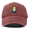 thumbnail image 1 of Dalix Gnome Embroidered Cotton Baseball Cap Adjustable Dad Hat Mens in Washed Red, 1 of 5