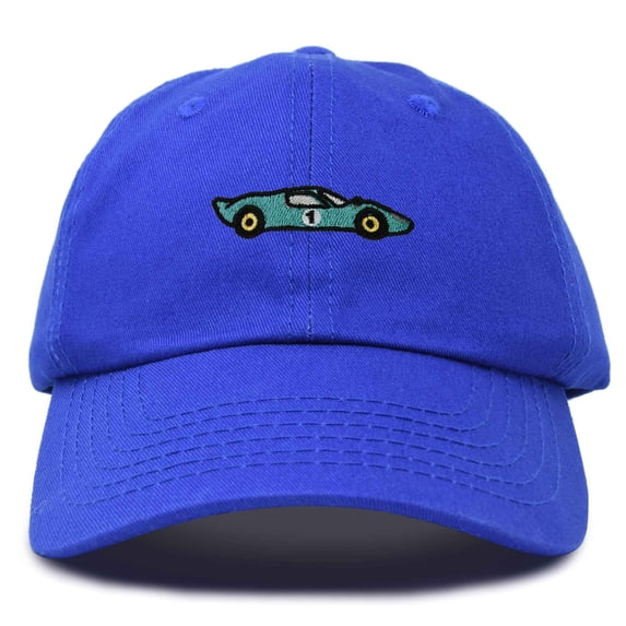 Dalix Grand Touring Embroidered Cap Cotton Baseball Summer Cool Dad Hat Mens in Royal Blue
