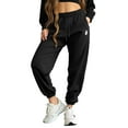 thumbnail image 1 of Dalix Heartly Ghost Embroidered Fleece Sweatpant Soft Warm Womens in Black 2XL XX-Large, 1 of 5