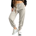 thumbnail image 1 of Dalix Heartly Ghost Embroidered Fleece Sweatpant Soft Warm Womens in Bone 2XL XX-Large, 1 of 5