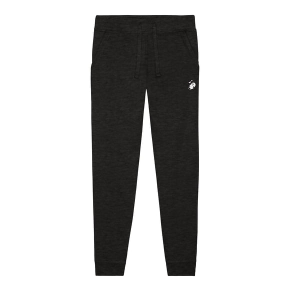Dalix Heartly Ghost Embroidered Jogger Pant Soft Fleece Relaxed Fit Lounge Womens in Charcoal Htr XL X-Large