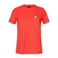 thumbnail image 1 of Dalix Heartly Ghost Embroidered Soft Cotton Short Sleeve T Shirt Womens in Poppy Red XS X-Small, 1 of 5