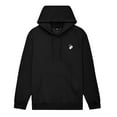 thumbnail image 1 of Dalix Heartly Ghost Embroidery Relaxed Hoodie Soft Fleece Sweatshirt Drawcord Fit Lounge Womens in Black XS X-Small, 1 of 5