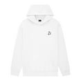 thumbnail image 1 of Dalix Heartly Ghost Embroidery Relaxed Hoodie Soft Fleece Sweatshirt Fit Lounge Womens in White XL X-Large, 1 of 5