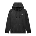 thumbnail image 1 of Dalix Heartly Ghost Embroidery Washed Sweatshirt Hoodie Fleece Relaxed Fit Lounge Womens in Black XS X-Small, 1 of 5