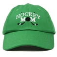 thumbnail image 1 of Dalix Hockey Mom Embroidered Womens Cotton Dad Hat Baseball Cap Adjustable in Kelly Green, 1 of 5