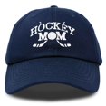 thumbnail image 1 of Dalix Hockey Mom Embroidered Womens Cotton Dad Hat Baseball Cap Adjustable in Navy Blue, 1 of 5